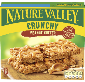 Package of 10 Nature Valley Crunchy Peanut Butter Bars