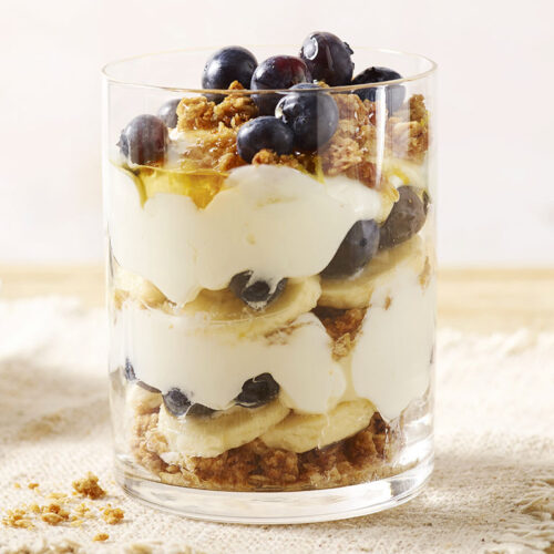 Blueberry, Banana & Granola Parfait