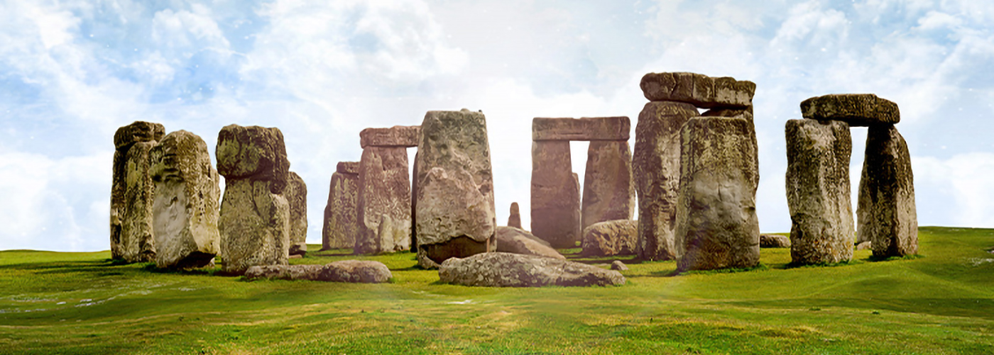 Stone Henge on grass