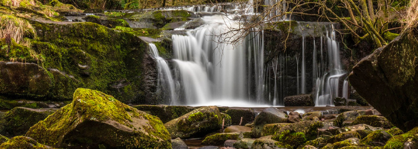 Waterfall in the mountains