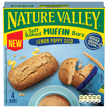 Nature Valley Muffin Bars Lemon Poppy Seed